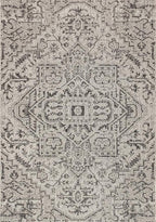 JONATHAN Y Boho Medallion Indoor Outdoor Area Rug 3X5 Black/Gray, Estrella - Image 8