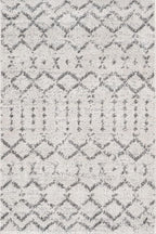 JONATHAN Y Boho Vintage Diamond Cream/Gray Indoor Area Rug 2X3 ft, Moroccan Hype - Image 3