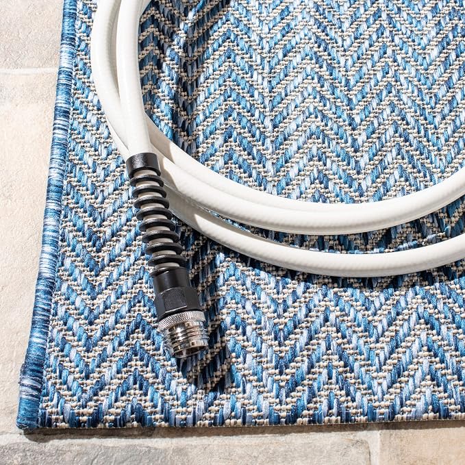SAFAVIEH Outdoor Area Rug 6'7"x9'6" - Image 6