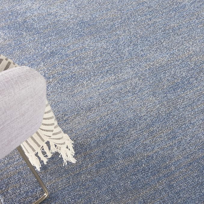 Nourison Home Nourison Essentials Blue Grey 6' x 9' Area Rug - Image 3
