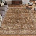 Washable Area Rug 5' x 7' Vintage Traditional Persian Mat by Unknown