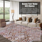 RUGSURE Washable Area Rugs, Pet & Child Friendly, Vibrant Colors Rugs - Image 3