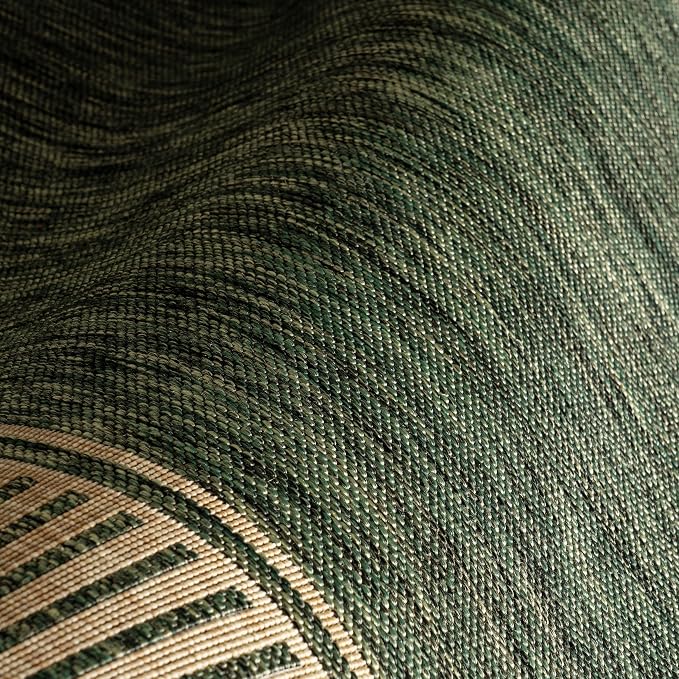 Nuloom Asha Green/Brown, Striped Border, Soft and Cozy, High Traffic, Easy Clean - Image 8