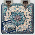 Hompet Cat Litter Mat 2 Pack, 72x72 Large Machine Washable Trapping Mats by Hompet
