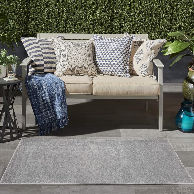 Nourison Home Nourison Essentials Silver Grey 3' x 5' Area Rug - Image 3