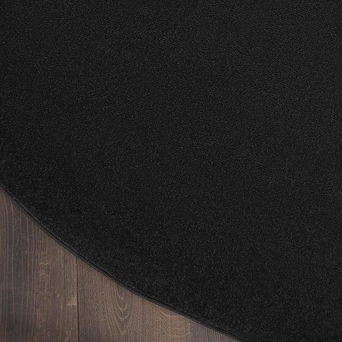 Nourison Home Nourison Essentials Black 6' x Round Area Rug - Image 7