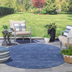 Nourison Home Nourison Essentials Navy Blue 6' x 9' Oval Area Rug - Image 4