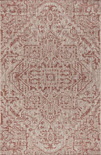 JONATHAN Y Boho Medallion Indoor Outdoor Area Rug 3X5 Red/Taupe, Estrella - Image 9