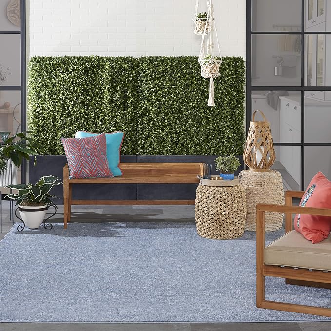 Nourison Home Nourison Essentials Blue Grey 7' x 10' Area Rug - Image 4