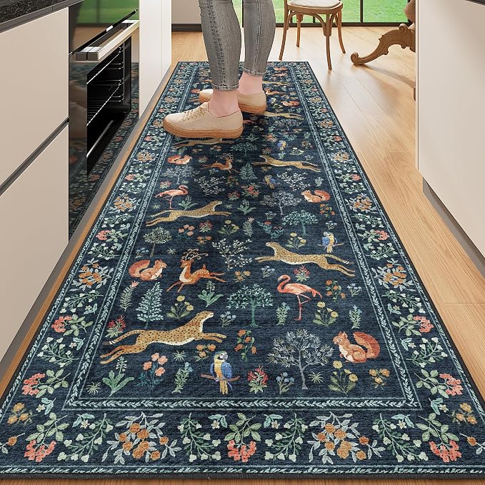 DUKINO 2x10 Rug for Hallway, Washable Kitchen Runner Rug by DUKINO