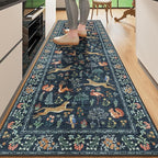 DUKINO 2.6x8 Rug for Hallway, Washable Kitchen Runner Rug by DUKINO
