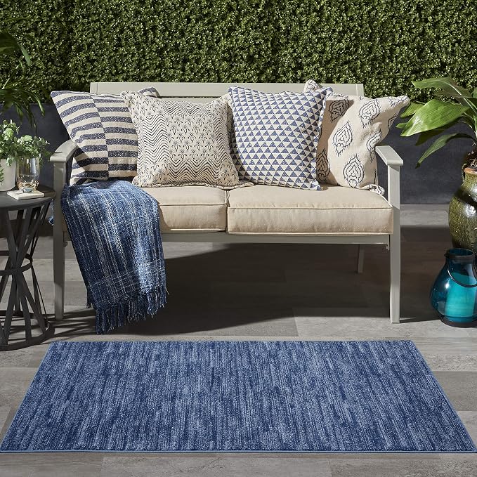 Nourison Home Nourison Essentials Navy Blue 3' x 5' Area Rug - Image 2
