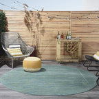 Nourison Home Nourison Essentials Blue Green 8' x Round Area Rug - Image 4