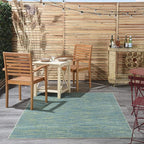 Nourison Home Nourison Essentials Blue Green 4' x 6' Area Rug - Image 4