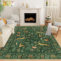 DUKINO 8x10 Rug, Washable Animal Living Room Rug by DUKINO