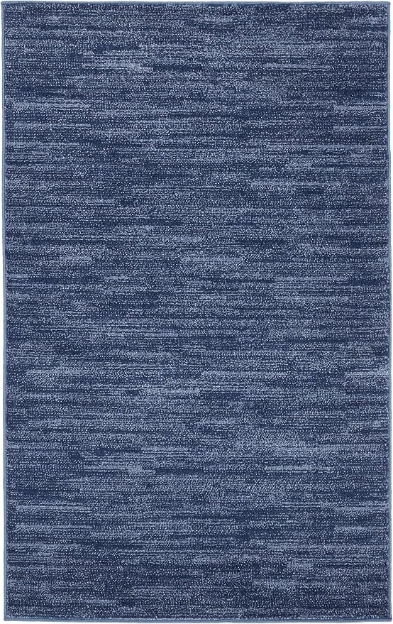 Nourison Home Nourison Essentials Navy Blue 3' x 5' Area Rug - Image 6