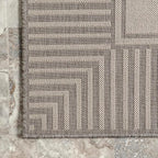 Nuloom Asha Light Grey/Ivory, Striped Border, Soft and Cozy, High Traffic - Image 4
