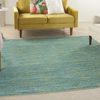 Nourison Home Nourison Essentials Blue Green 5' x Square Area Rug by NourisonHome
