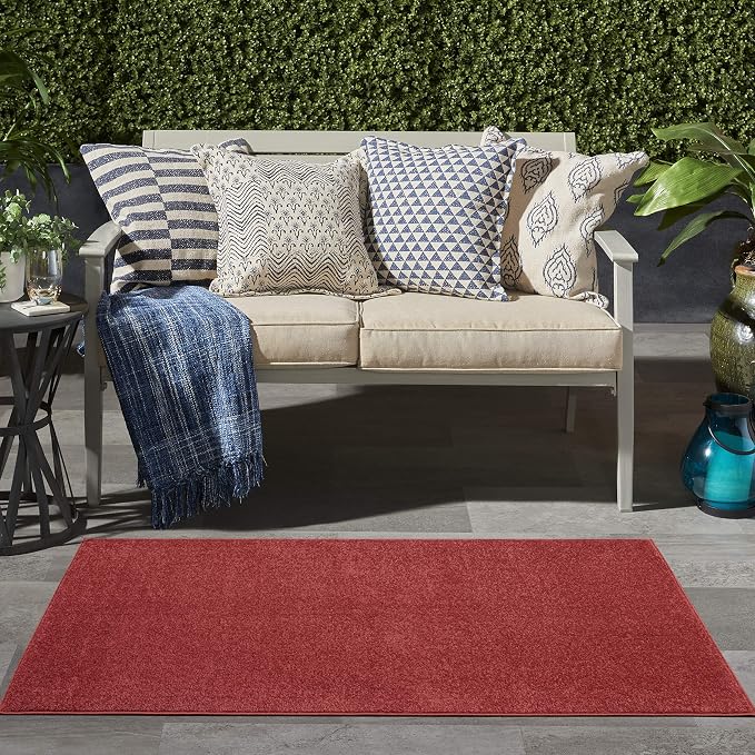Nourison Home Nourison Essentials Brick Red 3' x 5' Area Rug - Image 2