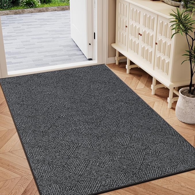 Indoor Door Mat 36"x59" Large, Low-Profile Welcome Front Door Mat Indoor by NaolotureHome