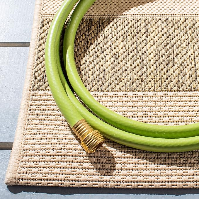 SAFAVIEH Courtyard Collection 2'3' x 18' Brown/Bone CY6062 Stripe Indoor/ - Image 5