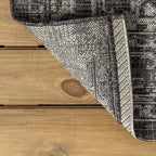 JONATHAN Y Boho Medallion Indoor Outdoor Runner Rug 2X10 Black/Gray, Malta - Image 6