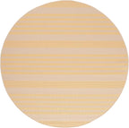 SAFAVIEH Courtyard Collection 6'7" Round Gold/Beige CY6062 Stripe Indoor/ - Image 3
