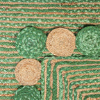 SAFAVIEH Cape Cod Collection 2' x 3' Green / Natural CAP201Y Handmade Boho - Image 6