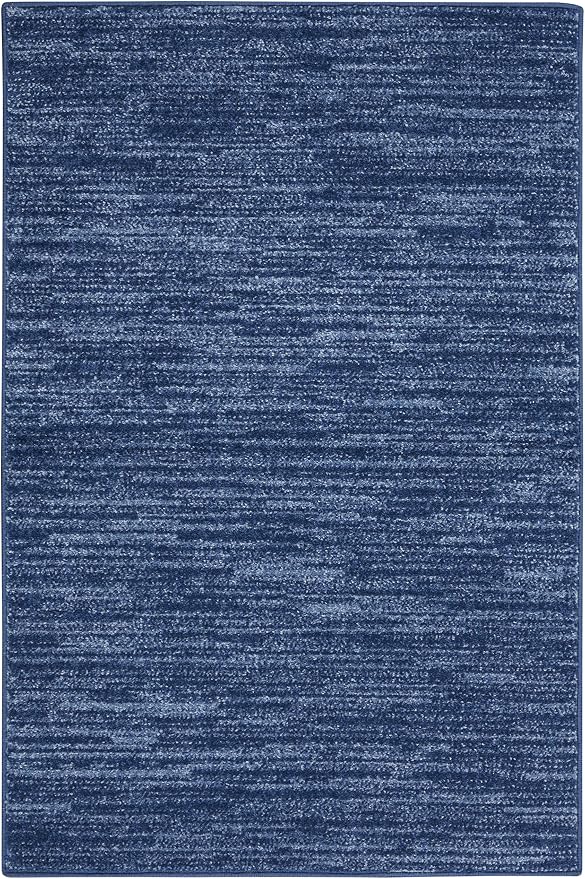 Nourison Home Nourison Essentials Navy Blue 2' x 4' Area Rug - Image 7
