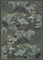 GarveeHome Forest Rugs 5x7, Botanical Low Pile Non Slip Stain Resistance - Image 4