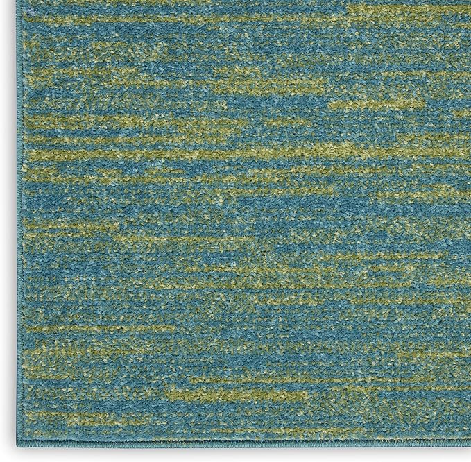 Nourison Home Nourison Essentials Blue Green 9' x 12' Area Rug - Image 7