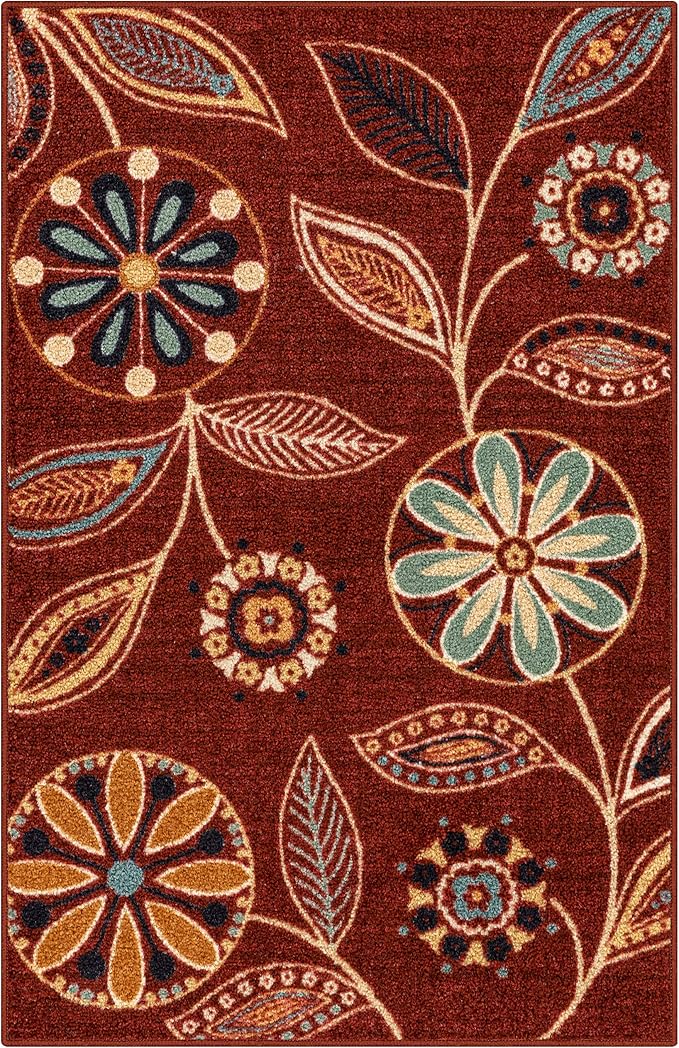 Maples Rugs Reggie Floral Kitchen Rug by MaplesRugs