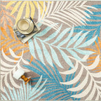 8x10 Indoor Outdoor Area Rug Washable Patio Rug Brown Non Slip Non Shedding - Image 9