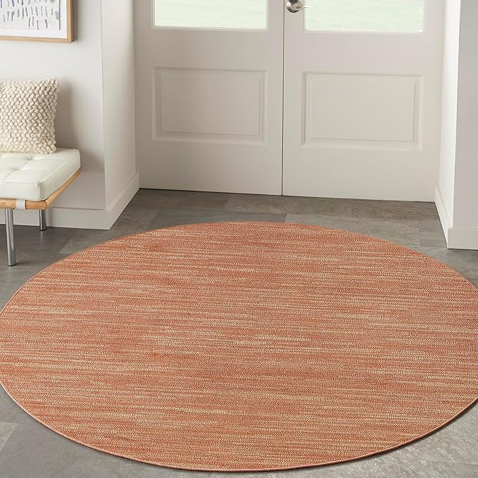 Nourison Home Nourison Essentials Rust 6' x Round Area Rug by NourisonHome
