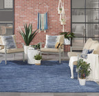 Nourison Home Nourison Essentials Navy Blue 10' x 14' Area Rug - Image 4