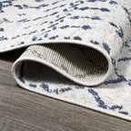 JONATHAN Y Boho Vintage Diamond Cream/Navy Indoor Area Rug 4X6 ft, Moroccan Hype - Image 7