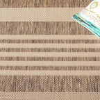 SAFAVIEH Courtyard Collection 2'3' x 18' Brown/Bone CY6062 Stripe Indoor/ - Image 6