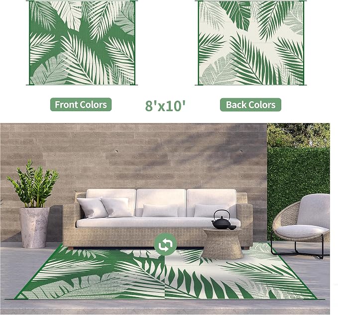 GENIMO Outdoor Rug 8' x 10' Waterproof - Image 2