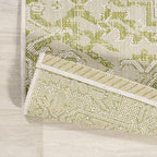 JONATHAN Y Boho Medallion Indoor Outdoor Area Rug 3X5 Cream/Green, Estrella - Image 5
