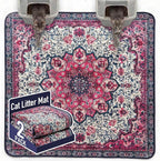 Hompet Cat Litter Mat 2 Pack, 72x72 Large Machine Washable Trapping Mats by Hompet