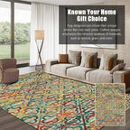 RUGSURE Washable Area Rugs, Pet & Child Friendly, Vibrant Colors Rugs - Image 3