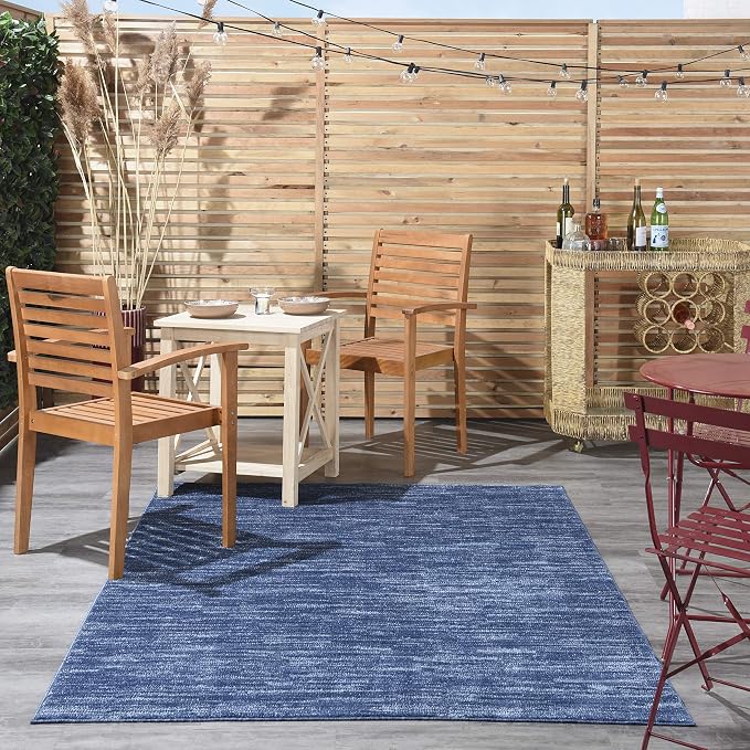 Nourison Home Nourison Essentials Navy Blue 4' x 6' Area Rug - Image 4