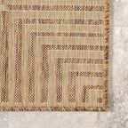 Nuloom Asha Light Brown/Ivory, Striped Border, Soft and Cozy, High Traffic - Image 4