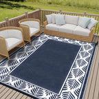 HUGEAR Outdoor Plastic Straw Rug, Waterproof Mat, Washable Large Floor Mat and by HUGEAR