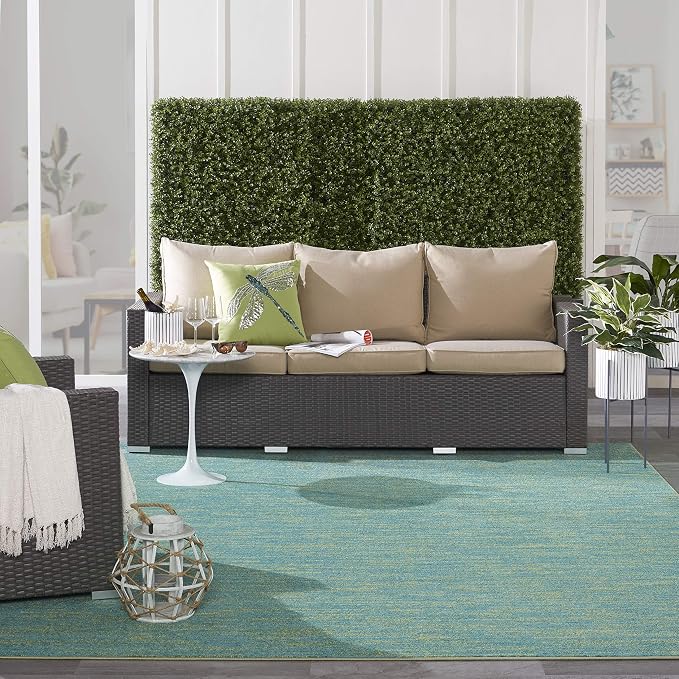 Nourison Home Nourison Essentials Blue Green 9' x 12' Area Rug - Image 4