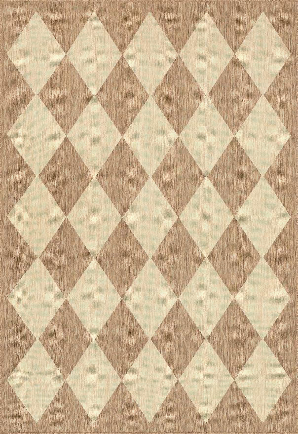 nuLOOM Outdoor Performance Collection Sabina Brown/Ivory, High Traffic - Image 3