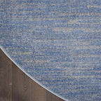 Nourison Home Nourison Essentials Blue Grey 8' x Round Area Rug - Image 7