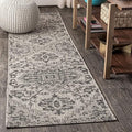 JONATHAN Y Boho Medallion Indoor Outdoor Runner Rug 2X8 Black/Gray, Estrella by JONATHANY