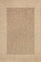 Nuloom Asha Light Brown/Ivory, Striped Border, Soft and Cozy, High Traffic - Image 2