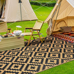 SAND MINE Reversible Mats, Plastic Straw Rug, Modern Area Rug, Large Floor Mat - Image 5